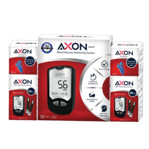 Axon Blood Glucose Monitoring System + Test Strips  + Lancets (GM501)